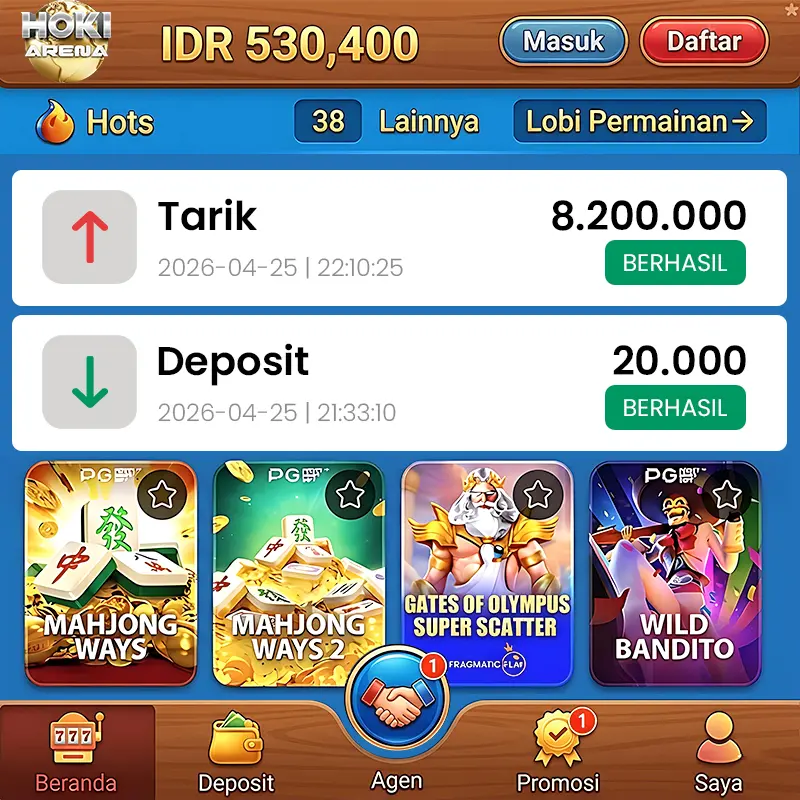 hokiarena APK Resmi Unduh