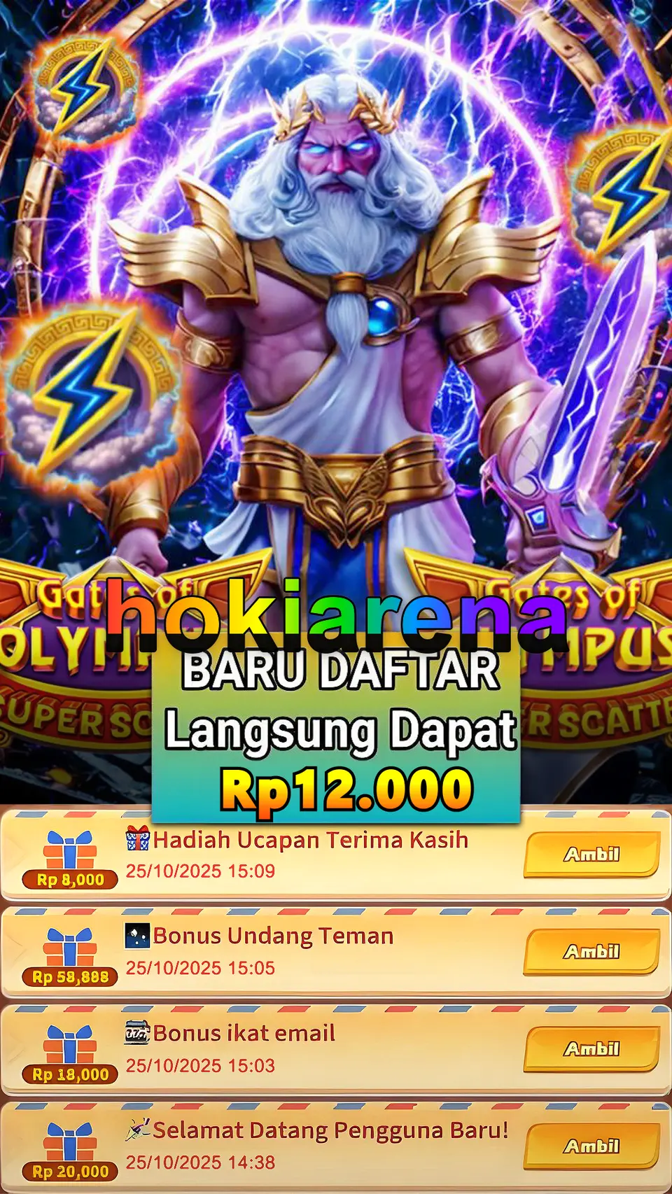 hokiarena Tangkapan Layar - APK Resmi